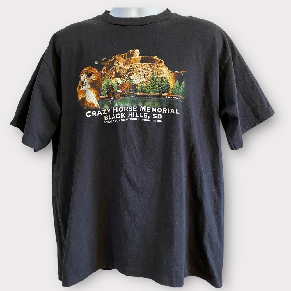 Vintage Single Stitch Crazy Horse Black Hills Tee